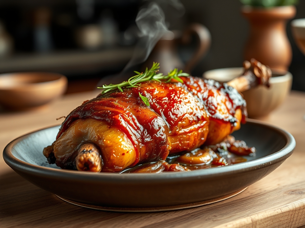 Cochinillo asado crujiente