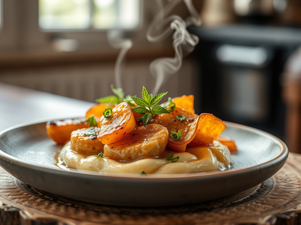 Consomé clarificado de gala