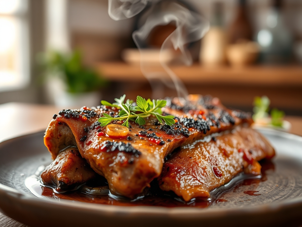 Cordero asado a baja temperatura