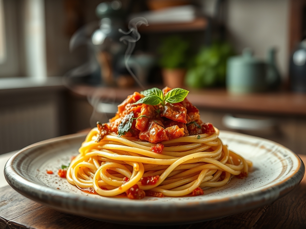 Pasta Putanesca con mucha chispa