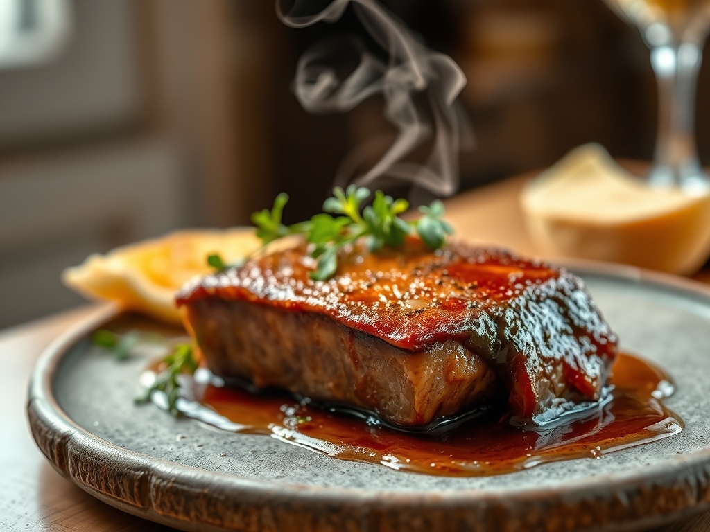 Solomillo al foie y Pedro Ximénez