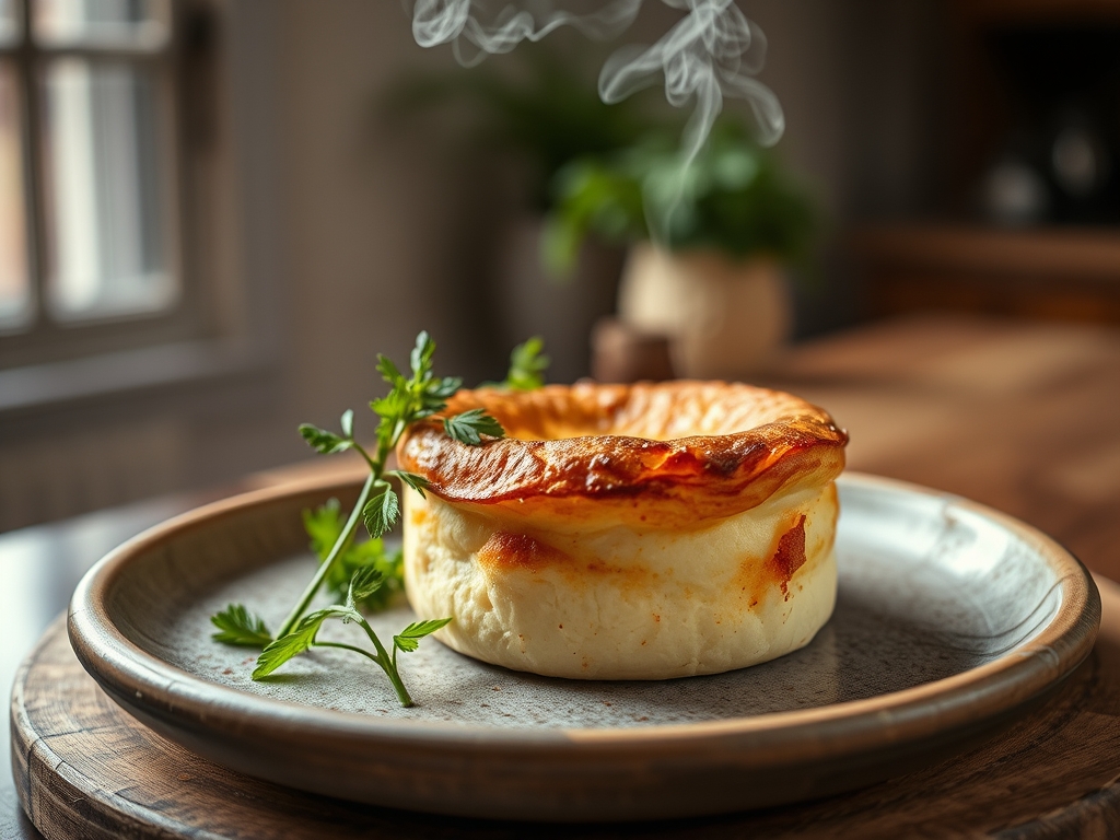 Soufflé de queso maestro