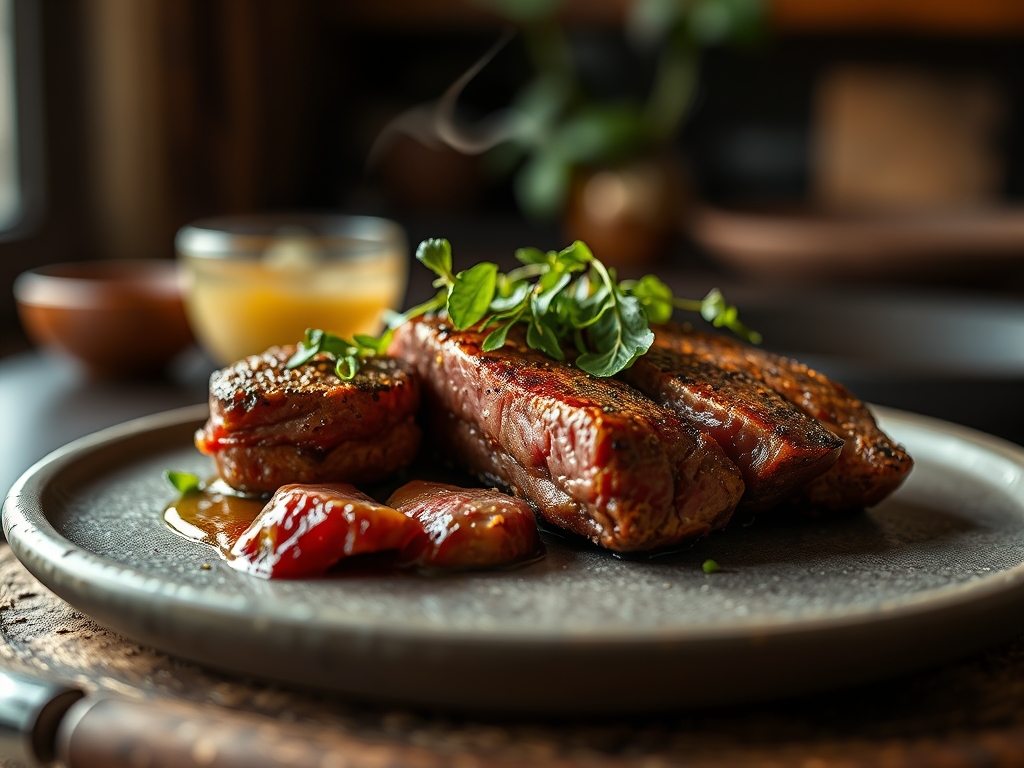 Steak tartar cortado a cuchillo