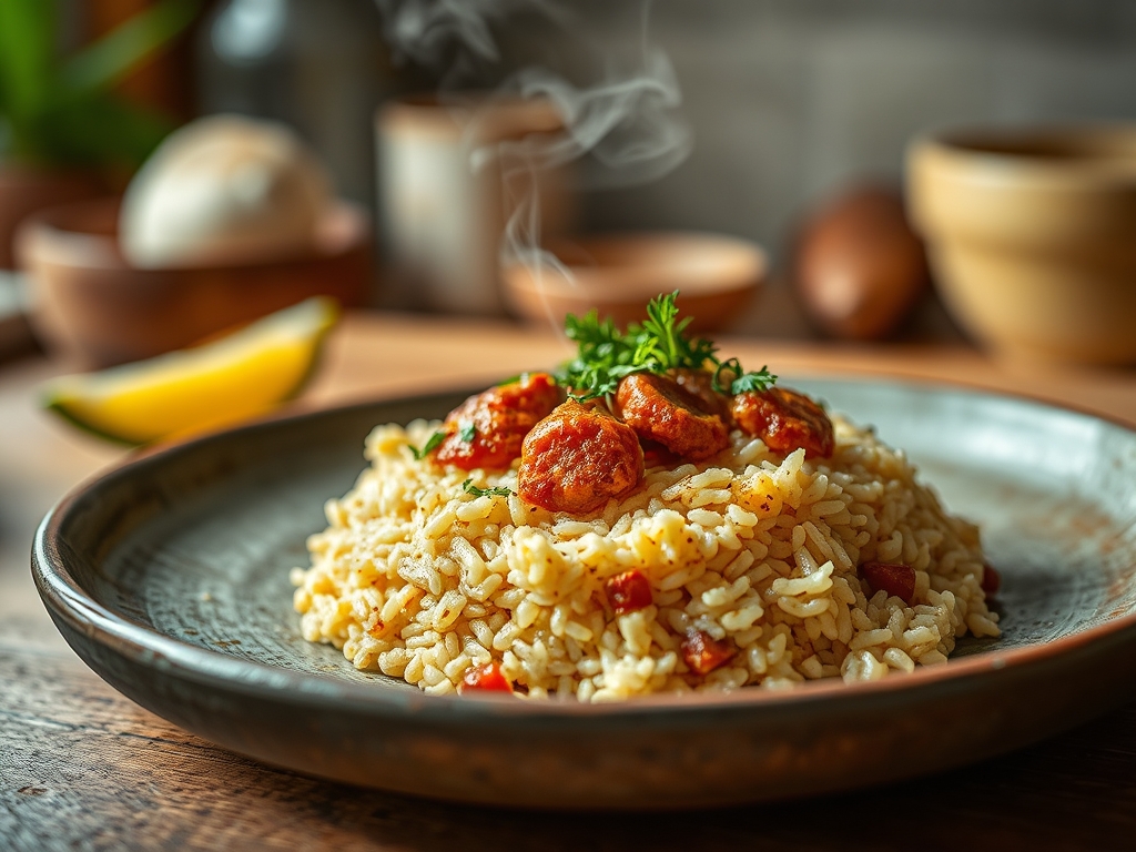 Arroz con bogavante y azafrán