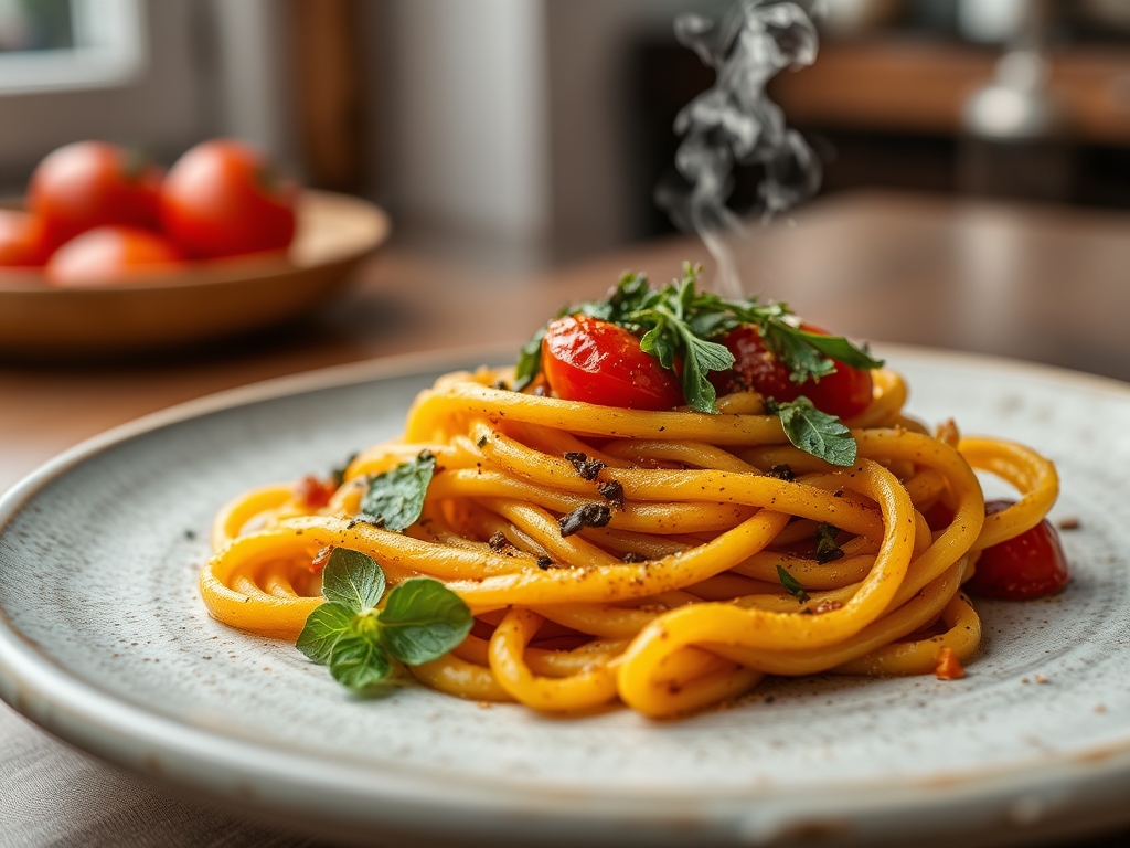 Pasta con pesto de tomates secos pro