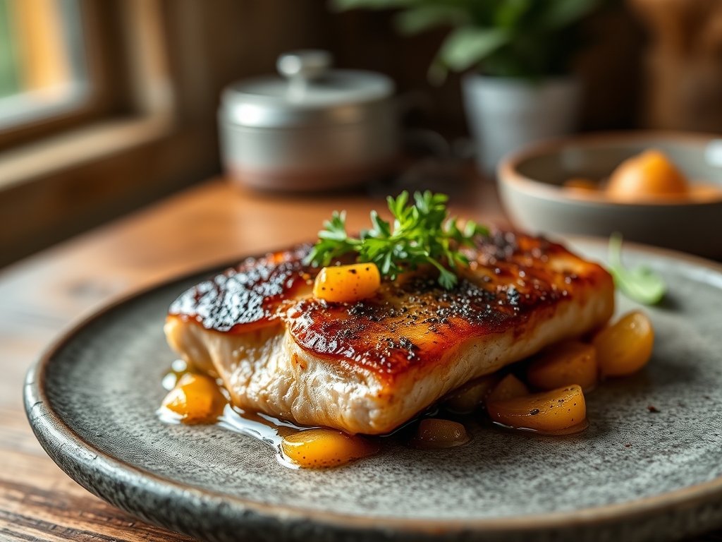 Salmón en costra de frutos secos