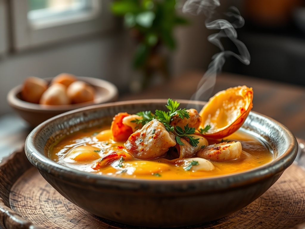 Sopa de pescado y marisco real